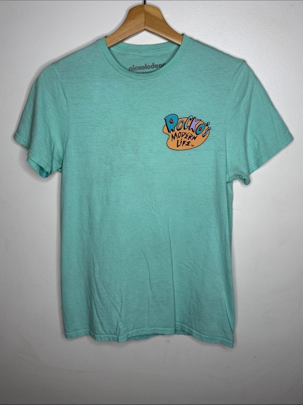 Nickelodeon Rocko's Modern Life Light Teal Graphic Tshirt